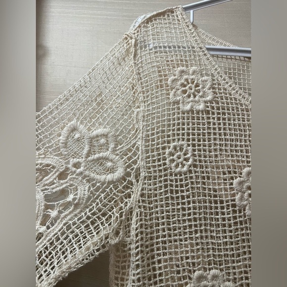 ⚫️ BOGO Lovely 153 crochet summer bohemian hippie women’s top medium/large - Picture 3 of 7